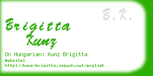 brigitta kunz business card